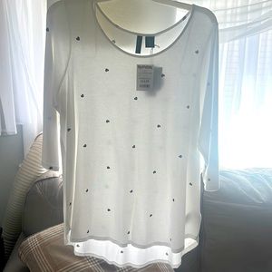 Cynthia Rowley, quarter sleeve shirt, US size 1X